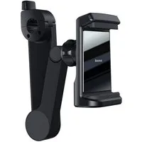Baseus Smartphone-Halterung WXHZ-01, (bis 6,5 Zoll, Einzelset, Auto-Halterung mit Wireless Charger inkl. 1,5 m USB-C-Kabel, 15 W Qi-Ladefunktion, Rücksitzhalterung, 360° drehbar)