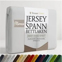 Strauss Home Spannbettlaken Premium Topper Spannbettlaken 150GSM für Matratzen-Topper 10cm Höhe, Gummizug: Rundumgummi, für Topper mit einer Höhe von 10cm, OEKO-TEX zertifiziert