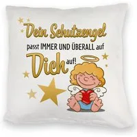 speecheese Dekokissen Schutzengel Kuschelkissen mit Spruch