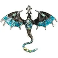 Westernlifestyle Brosche Mystische Anstecknadel Brosche Drachen Dragon