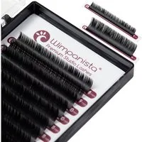 Wimpanista Einzelwimpern Seidenwimpern C Curl 0.15 mm Mix 8-14 mm, 1 tlg., Für die Wimpernverlängerung