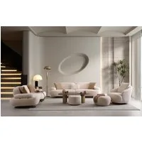 JulietHome Polstergarnitur Paris, (Set, 3+3+1), Drehbarer Sessel