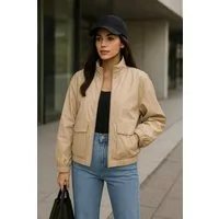 Worldclassca Lederimitatjacke Worldclassca Oversized Kunstleder Jacke Bomber Trench Jacke Blouson Neue Kollektion - Stilvolle und gemütliche Mode für Damen