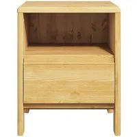 OTTO home Nachttisch Luven, aus massiver Kiefer, mit 1 Schublade, Breite 44 cm