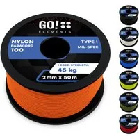 GO!elements Seil Paracord 100 - 2mm, Paracord 100 aus reißfester Nylonschnur