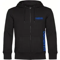 multifanshop Kapuzensweatjacke Hamburg - Brust & Seite - Sweat