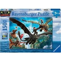 Ravensburger Puzzle Dragons - Drachen und Helden, 150 Puzzleteile, Made in Germany