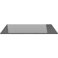 ECOfoxx Bodenschutzplatte Rechteck 120x130cm Glas schwarz - Funkenschutzplatte Kaminbodenplatte, Form: Rechteck, ohne Silikondichtung, Glas schwarz 1200x1300mm