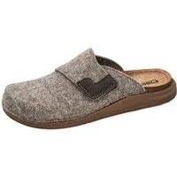Fischer-Markenschuh Axel Pantoffel aus recyceltem PET Filz, leicht gepolstertes Lederfußbett