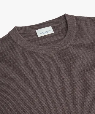 Profuomo - PULLOVER CREW NECK PURPLE Purpur - Gr. - M
