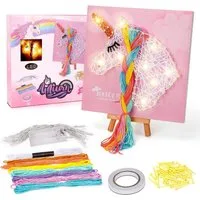 COIL Kreativset DIY-Set für Kinder,handgemachtes Spielzeug,Saitenset,LED-Licht,Einhorn