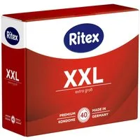 Ritex XXL-Kondome XXL Extra Gross Packung mit, 40 St., hochelastische Kondome für große Größen