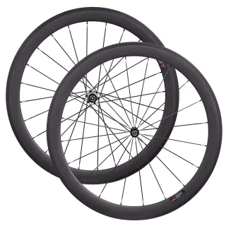 [EU Direct] CSC UCI Certified V Brake 700C Road Carbon Wheelset, 50mm Deep 23mm Width Rim Brake Wheels, Ceramic Bearing