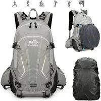 ibettertec Fahrradrucksack Radrucksack Fahrradrucksäcke Sportrucksäcke Wander-Rucksack (Motorradrucksack Biker-Rucksack Wanderrucksack Trekkingrucksack Bergrucksack, Rucksacktaschen, wasserdichter, Mit wasserdichter Regenhülle, 30L), Herren & Damen m