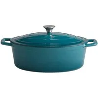 APS Bräter Stars, Gusseisen, 5 Liter, oval, 33x25 cm, Induktion