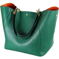 LuxusKollektion Henkeltasche Große Damen Henkeltasche Leder Schultertasche Shopper Handtasche A4