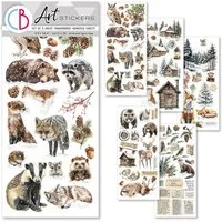 Ciao Bella Aufkleber Art Stickers Forest Tales, 12x26cm, 5 Blatt