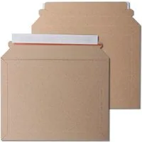 kraftmax Versandtasche 50 Vollpappe Versandtaschen Buch Verpackung frustfrei 235mm x 180mm A5, stabile Vollpappe, geeignet für Bücher und Dokumente