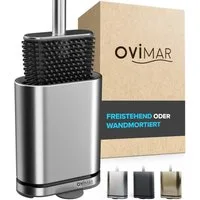 ovimar WC-Reinigungsbürste, (1-tlg), aus Edelstahl in Silber zur Wandmontage (optional)