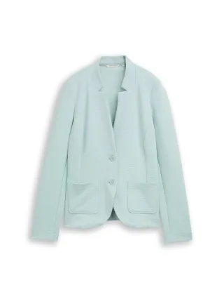 Tom Tailor - Slim Fit Blazer mit Ottoman Struktur blue haze - Gr. - S
