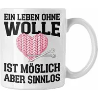 Trendation Tasse Trendation - Häkeln Zubehör Tasse Geschenk Stricken Geschenke Häkel Om