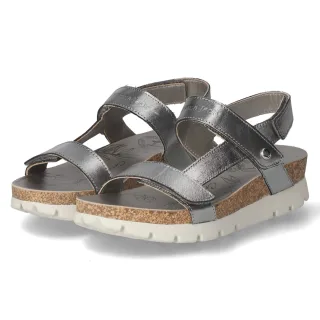 Panama Jack Sandalen SELMA SHINE  Silber - Gr. 39 -  Echt Leder