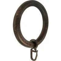GARESA Gardinenring Holzring mit Haken, (20-St), für Durchmesser bis 35mm, einfache Montage