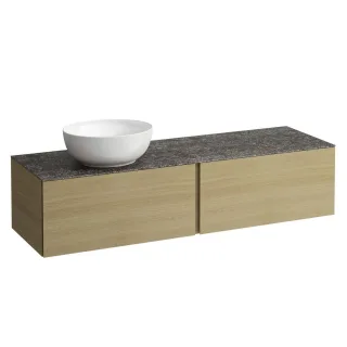 LAUFEN Waschtischunterschrank und Waschtischplatte ALESSI 500x1600x370 H4323520972501