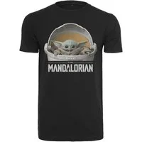 Merchcode T-Shirt Merchcode Herren Baby Yoda Mandalorian Logo Tee (1-tlg)