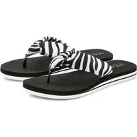 LASCANA Sandale, Badeschuh, Pantolette, Badelatsche, Flip Flop, Sommerschuh, Badezehentrenner Zehentrenner ultraleicht mit softem Band VEGAN