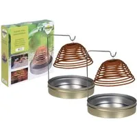 Spetebo Räucherstäbchen-Halter Citronella Räucherspirale 6 Stück + 2 Halterungen, (6 St), Mücken Abwehr Insekten Schutz Zitronengrad Räucherstäbchen