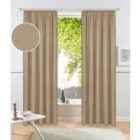 OTTO home Vorhang Raja, Gardinen mit Kräuselband, Vorhänge Wohnzimmer (2 St), Kräuselband, blickdicht, Polyester, 2er-Set, Bestseller, einfarbig, modern, pflegeleicht, Mikrofaser