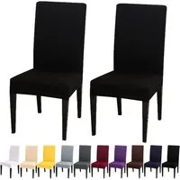 BTTO Stuhlhusse Stuhlhusse Universal Stretch Stuhlbezug Stuhlüberzug,Einfarbig, Elastische Stretch Husse