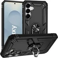 CoolGadget Handyhülle Armor Shield Case für Samsung Galaxy S25 6,2 Zoll, Outdoor Cover mit Magnet Ringhalterung Handy Hülle für Samsung S25