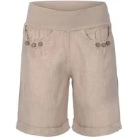 malito more than fashion Leinenhose malito Damen Bermuda aus Leinen, lässige kurze Hose, Shorts für den Bermuda aus Leinen