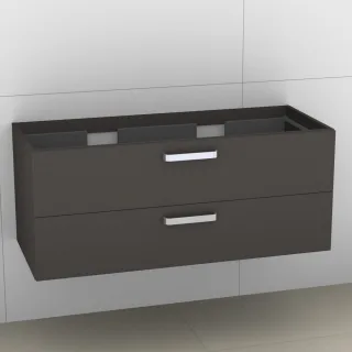 Artiqua 414 Waschtischunterschrank für Venticello 4104CK, Stahlgrau, 414-WU2L-V114-7142-88 414-WU2L-V114-7142-88
