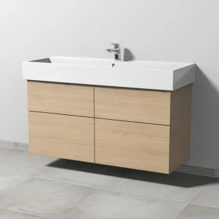 Sanipa 3way Waschtischunterbau zu Duravit Vero Air Waschtisch mit 2 Auszügen, Eiche-Nordic SM43648