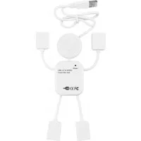 Bolwins USB-Verteiler O18 USB 2.0 Hub 4 Port Verteiler Splitter Adapter 480Mbs für PC Laptop (USB-Hub-Set, 1-St., 4-Port USB-2.0-Hub), Kompakter 4-fach USB-2.0-Hub zur Erweiterung