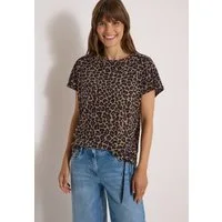 CECIL Print-Shirt mit Tunnelzugsaum