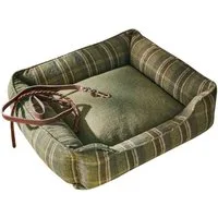 Mirabeau Hundebett Haustierbett Eydora grün/braun