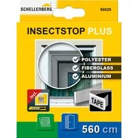 SCHELLENBERG Klett-Klebeband Plus für Fliegengitter Fenster aus Polyester-, Fibergas- und Alugewebe (Set, 2-St) Befestigungsband 5,6 m, individuell zuschneidbar, inkl. Montagezubehör