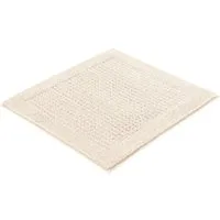 Kleine Wolke Badematte Net, Badvorleger, Badezimmer Teppich, Höhe 17 mm, rutschhemmend beschichtet, fußbodenheizungsgeeignet, Baumwolle, quadratisch, Badteppich, Uni Farben, rutschhhemmend