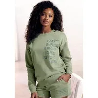 Buffalo Sweatshirt mit Statement Druck, Loungewear