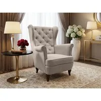 Beautysofa Ohrensessel Sessel FALCO Chesterfield Wohnzimmersessel Fernsehsessel