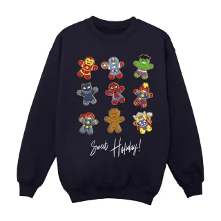 Marvel - "Gingerbread Avengers" Sweatshirt für Herren (Marineblau)