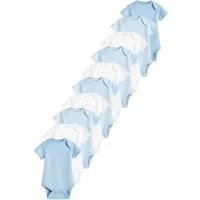 Next Kurzarmbody Einfarbige Babybodys im 10er-Pack (10-tlg)