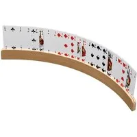 Philos Spiel, Spielkartenhalter - aus Holz - ohne Spielkarten - 50 cm