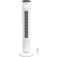 Brandson Turmventilator mit Fernbedienung, dank Aromafach als Diffusor verwendbar, 40 Watt, NTV Sieger 2026, Oszillation, 3 Modi, Timer, leise, Standventilator