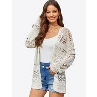 Imily Bela Longstrickjacke Damen Boho Oberbekleidung (Packung, 1-tlg., 1per-Pack) Häkeln