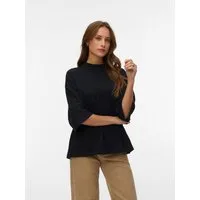 Vero Moda Kurzarmshirt VMMOLLY 3/4 TOP JRS NOOS Baumwolle, loose fit